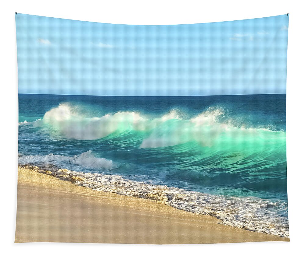 Cliffs Of Cupecoy Tapestry featuring the photograph Cupecoy Wave by Joe Kopp