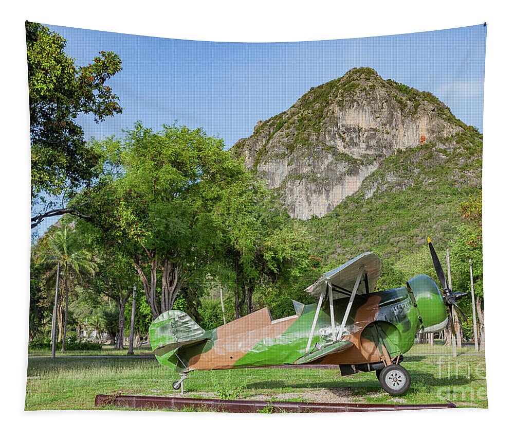 Air Force Tapestry featuring the photograph Curtiss Hawk Fighter by Adrian Evans