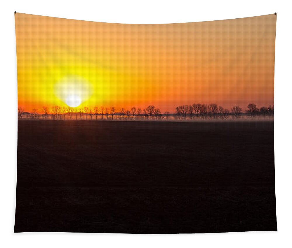 Sunrise Tapestry featuring the photograph Dakota Morning by Penny Meyers
