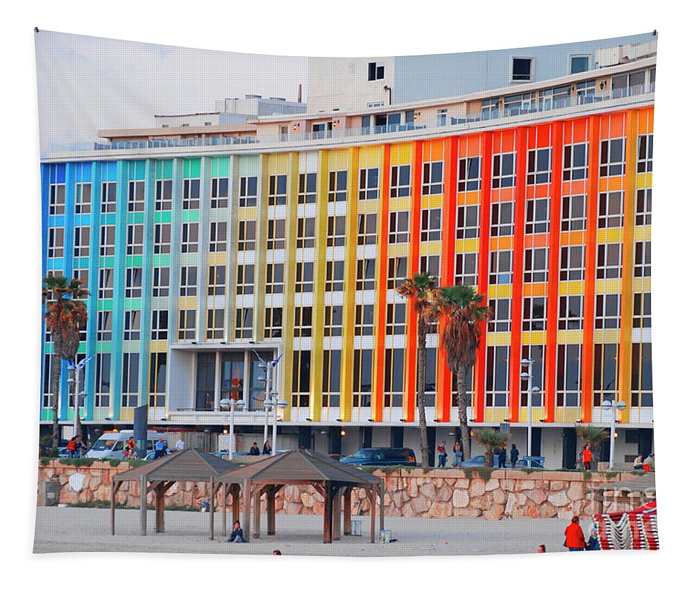 Psi Tapestry featuring the photograph Dan Hotel, Tel Aviv g by Tomi Junger