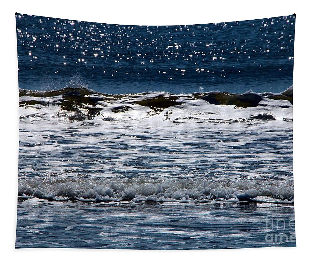 Waves Tapestry featuring the photograph Dance of the Ocean Fairies by Elizabeth Dow