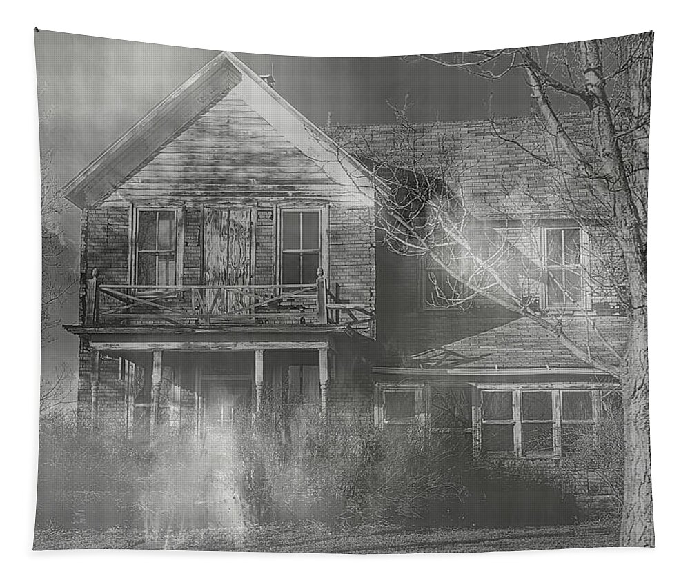  Haunted Tapestry featuring the photograph Dancing Ghosts by Theresa Campbell