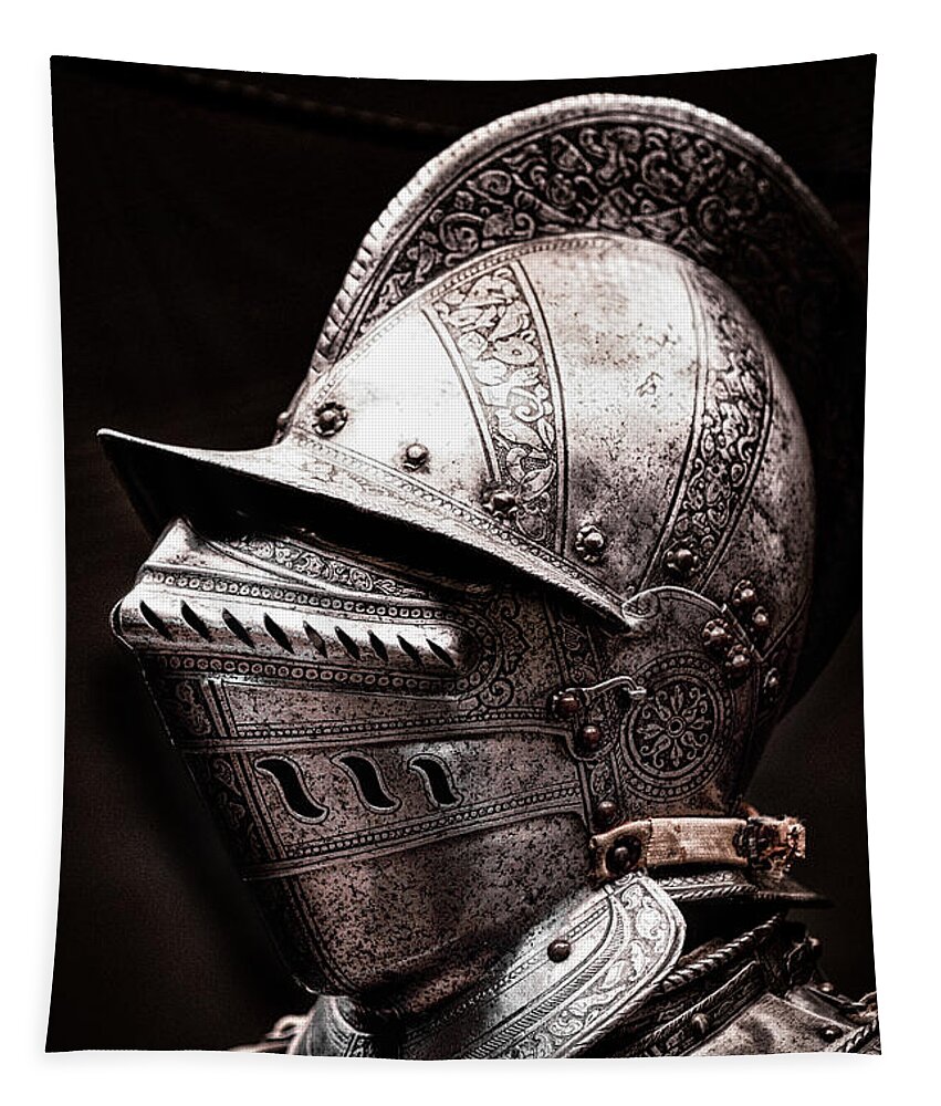 Knight Tapestry featuring the photograph Dark of Knight by Scott Wyatt