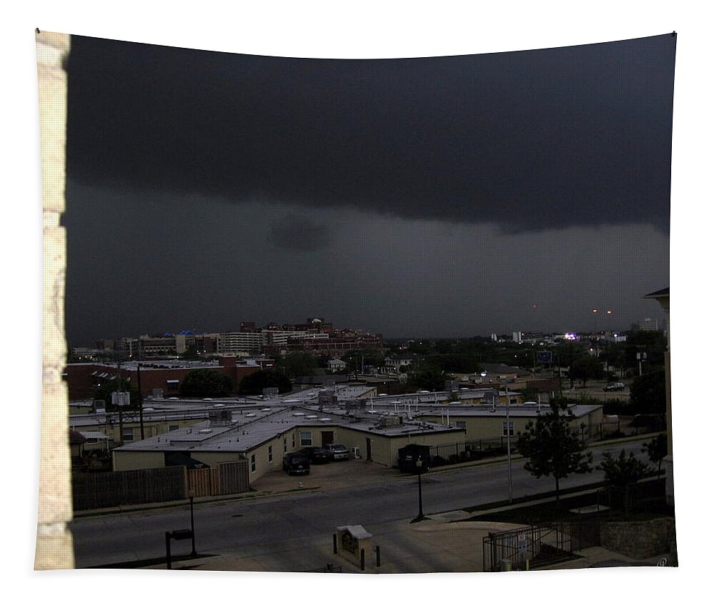 Clouds Tapestry featuring the photograph Dark Storm by Amy Hosp