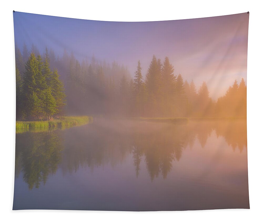 Foggy Tapestry featuring the photograph Deep Breath by Darren White