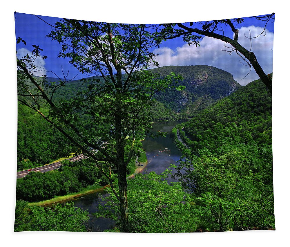 Delaware Water Gap Tapestry featuring the photograph Delaware Water Gap by Raymond Salani III
