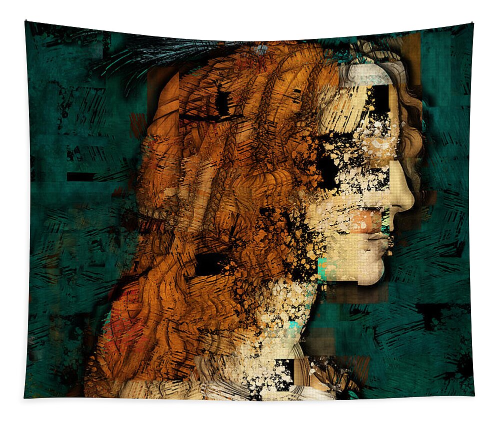 Woman Tapestry featuring the digital art Dementia by Aimelle Ml