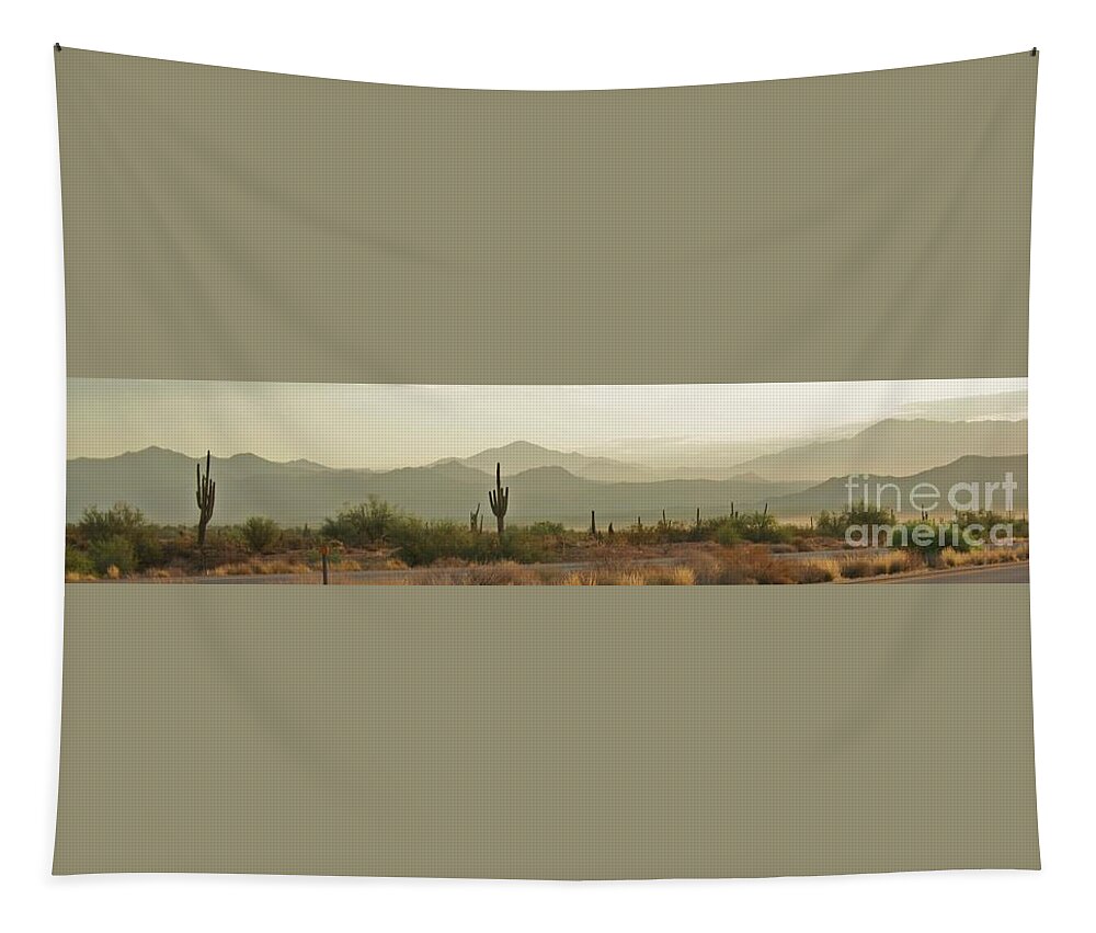 Arizona Tapestry featuring the photograph Desert Hills by Julie Lueders 