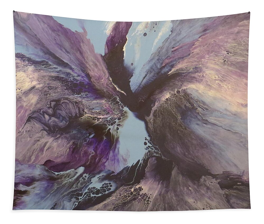 Abstract Tapestry featuring the painting Determination by Soraya Silvestri