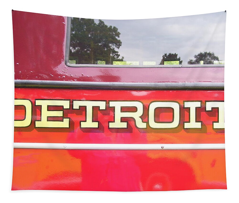 Fire Tapestry featuring the photograph Detroit by Melinda Dare Benfield