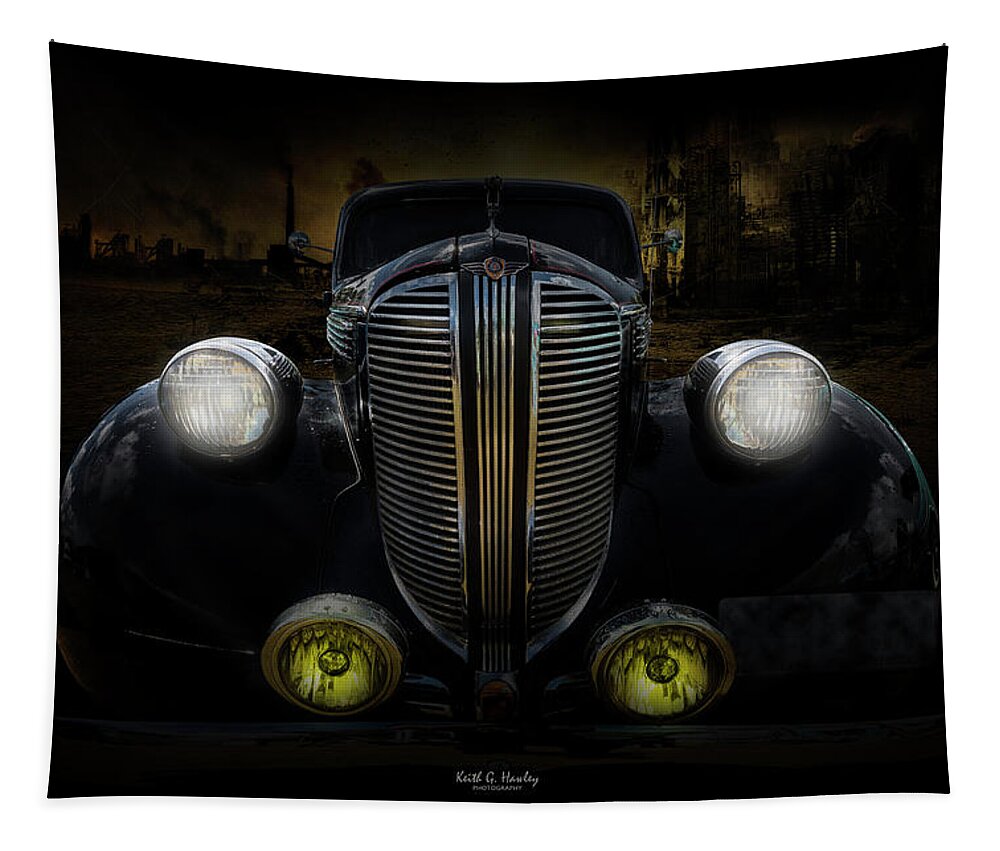 Car Tapestry featuring the photograph Dodge Full Frontal by Keith Hawley