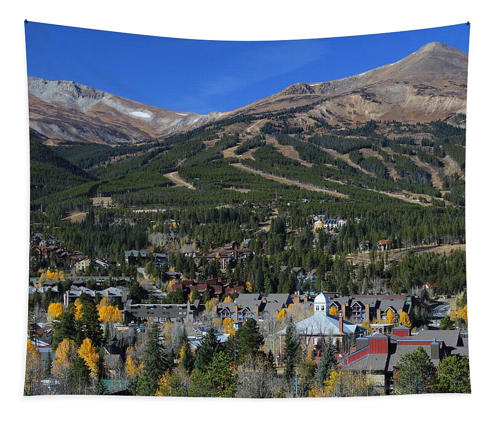 Breckenridge Tapestry featuring the photograph I'm Doing My Snow Dance by Fiona Kennard