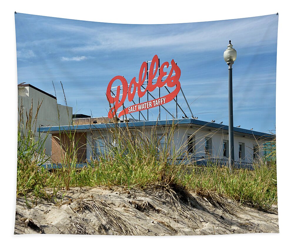 Dolles Tapestry featuring the photograph Dolles Candyland - Rehoboth Beach Delaware by Brendan Reals