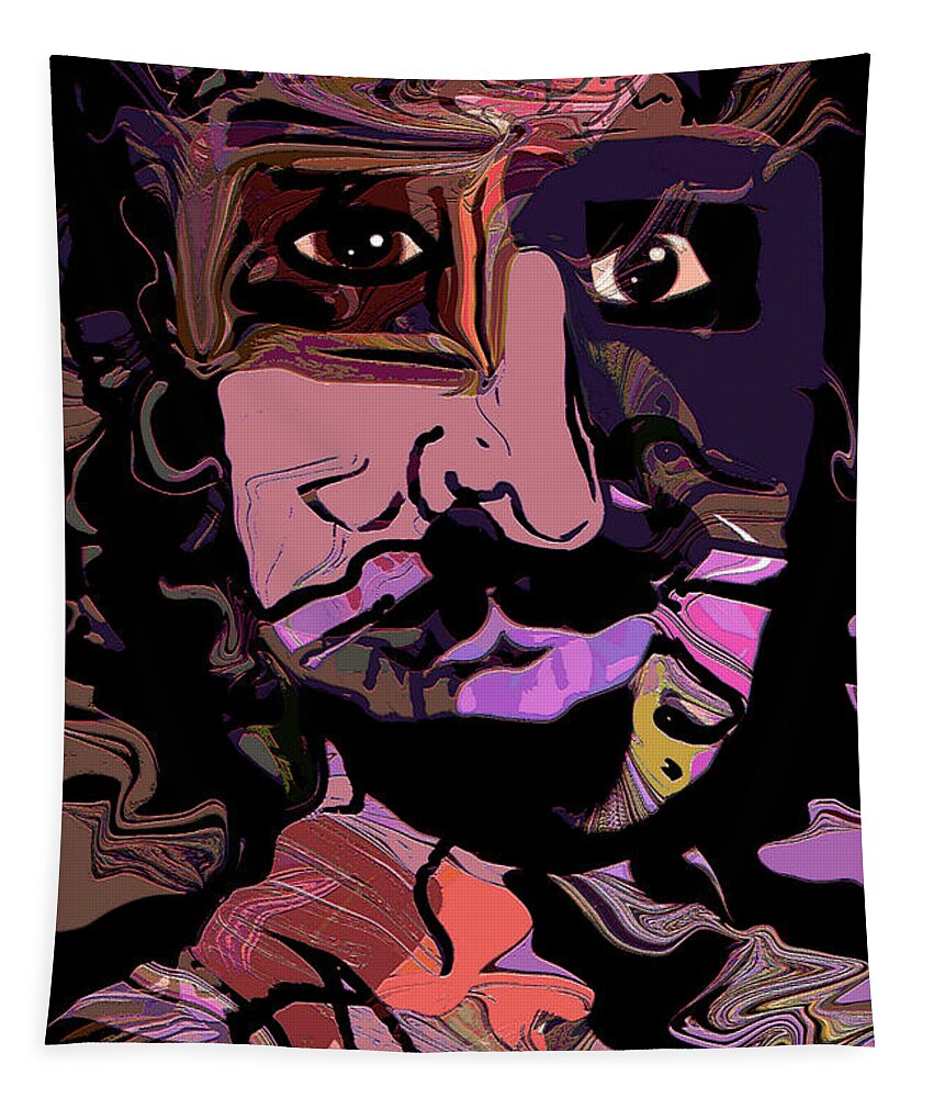Artistic Expression Tapestry featuring the mixed media Don Juan by Natalie Holland
