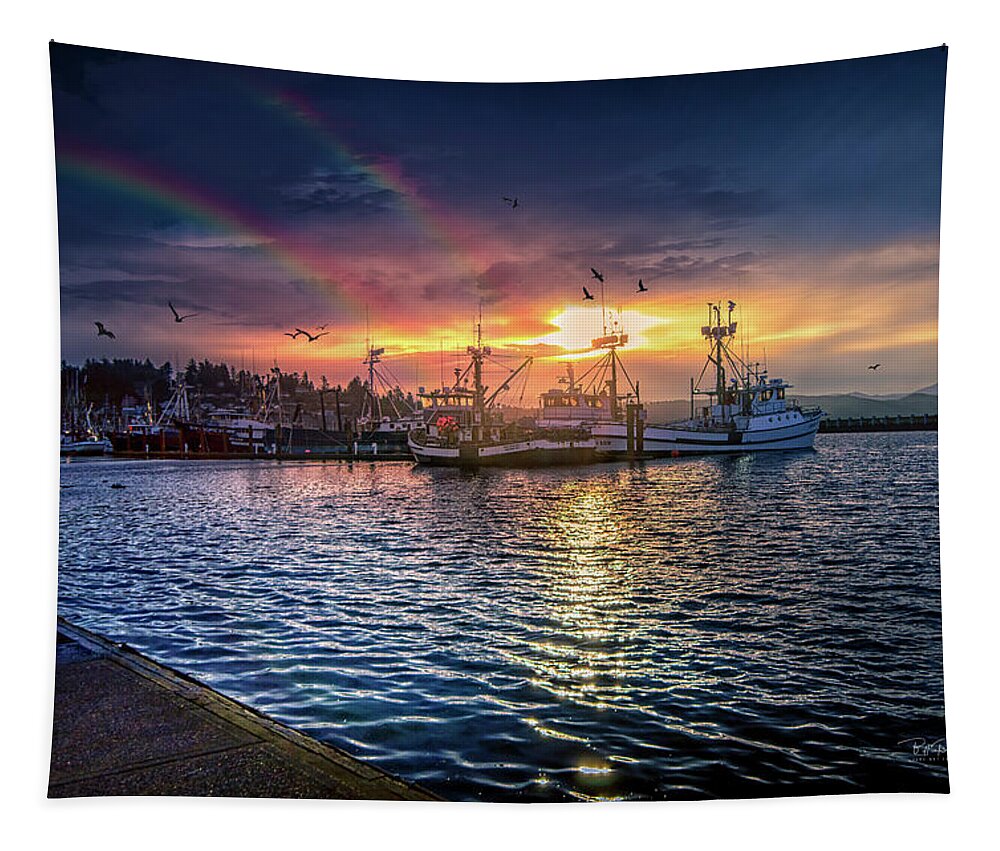 Rainbow Tapestry featuring the photograph Double Rainbow by Bill Posner
