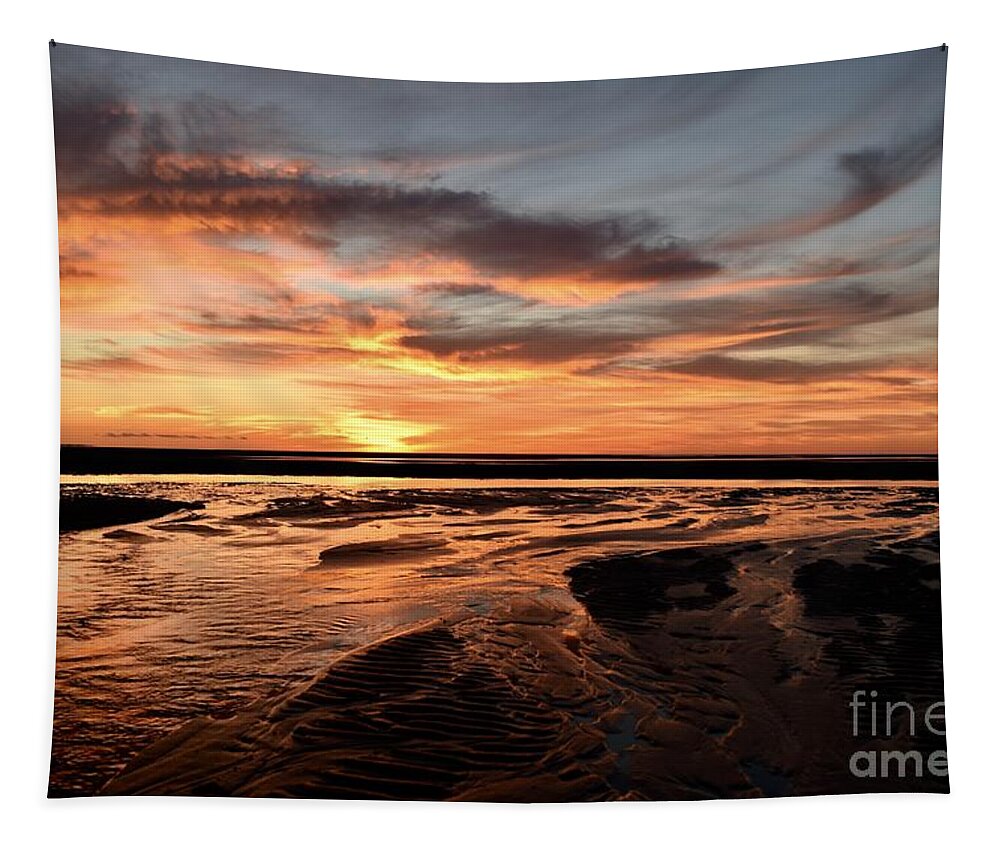 First Encounter Beach Tapestry featuring the photograph Dramatic Encounters Collection 01 by Debra Banks