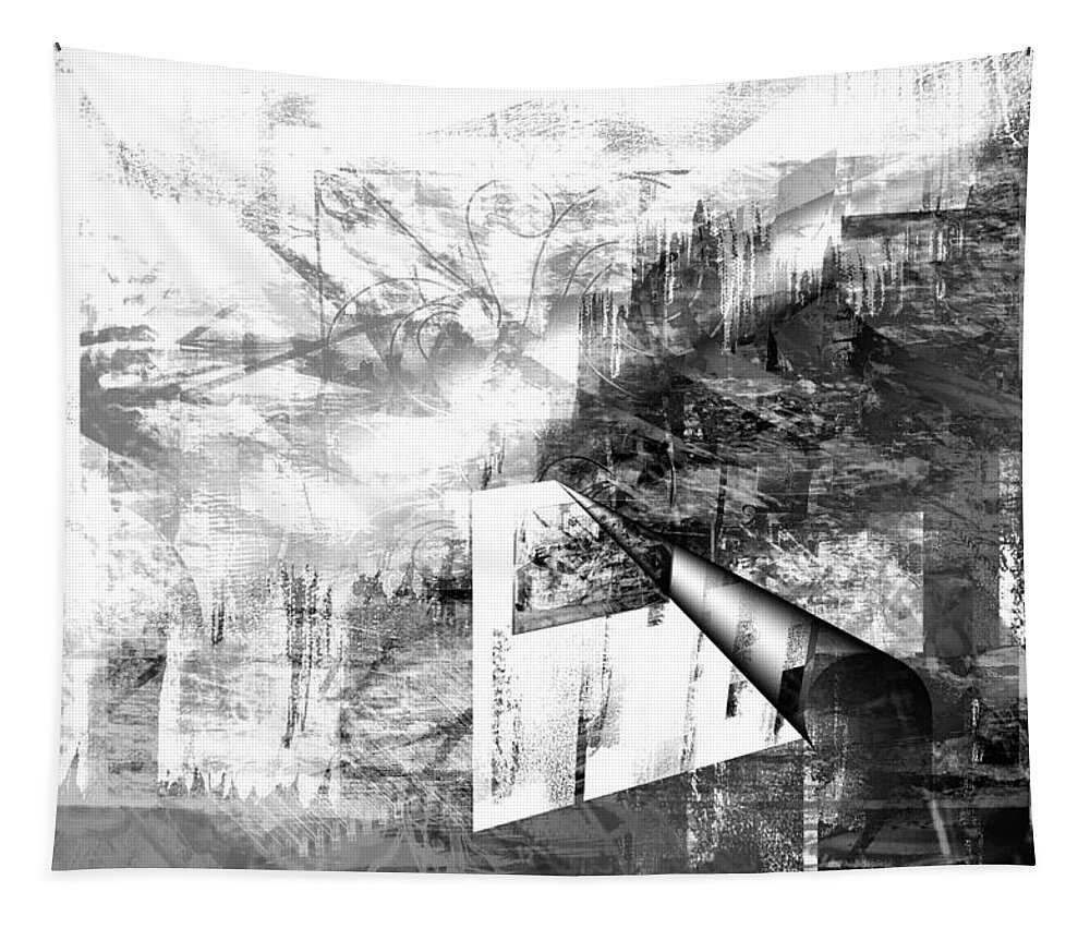 Abstract Tapestry featuring the digital art Drawing Ideas by Art Di