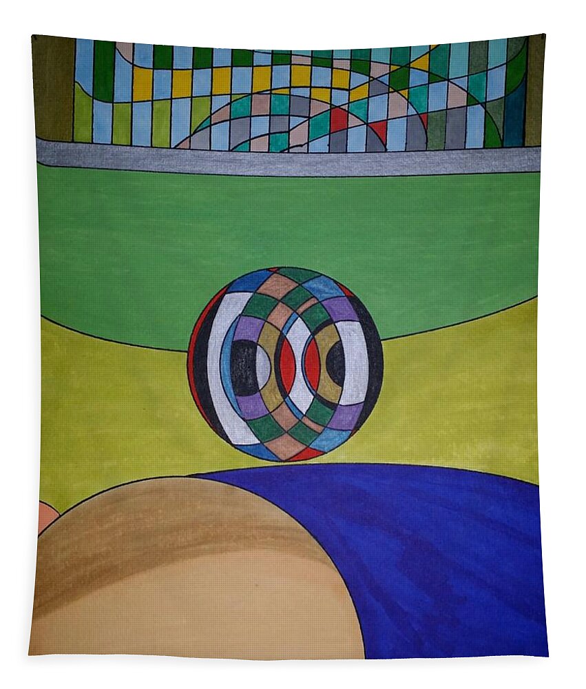 Geo - Organic Art Tapestry featuring the painting Dream 315 by S S-ray