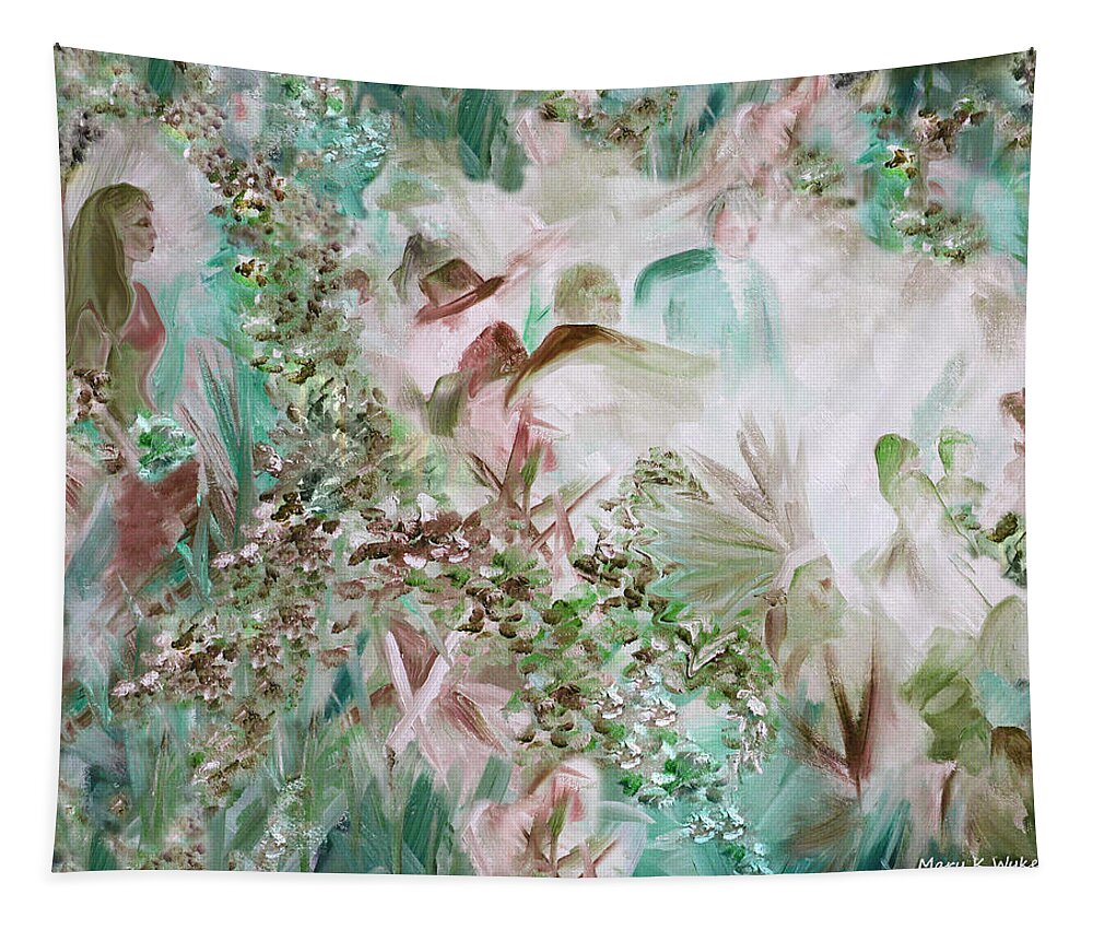 Impressionism Tapestry featuring the painting Dreamscape 3 by Mary Beglau Wykes