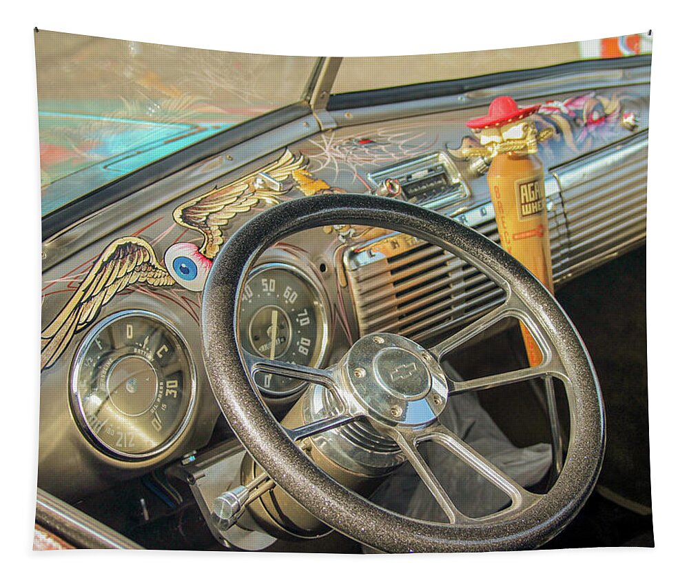 Ratrod Tapestry featuring the photograph Drivers Dream by Darrell Foster