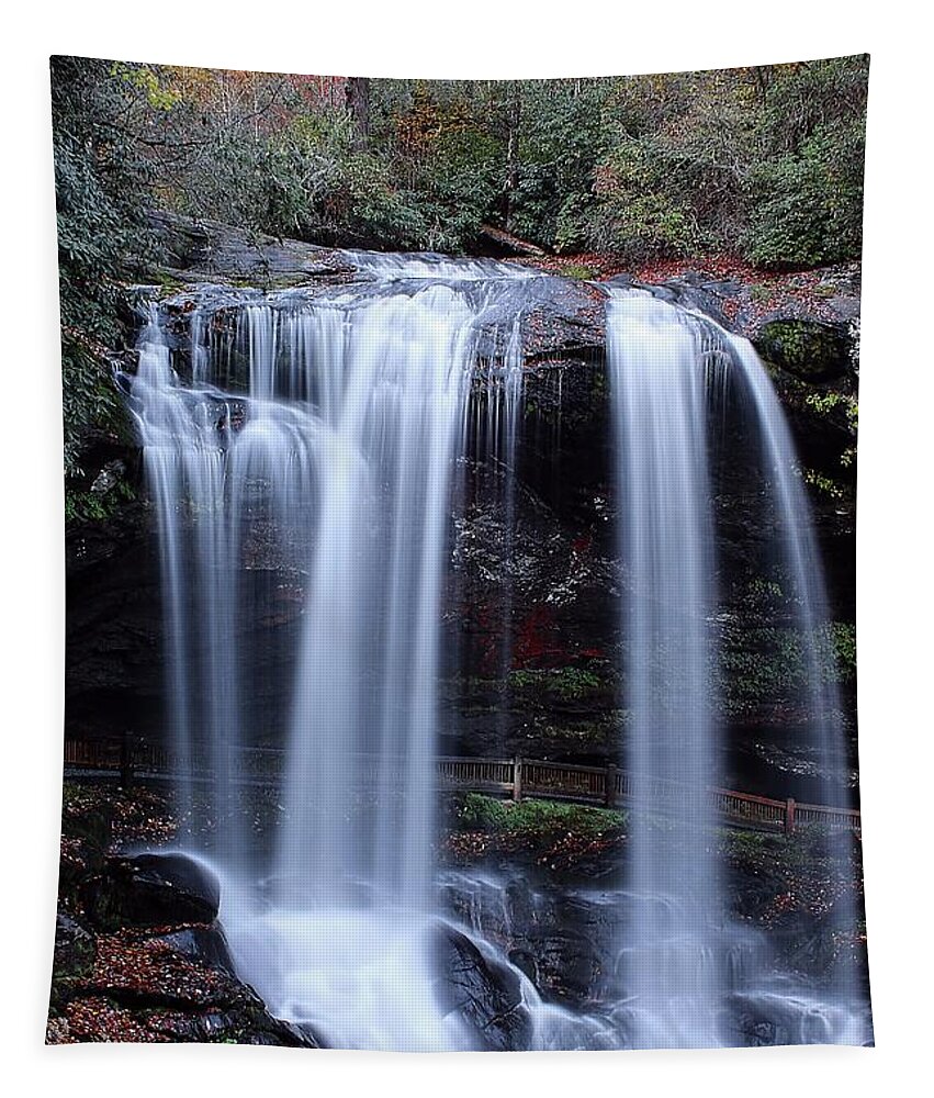 Dry Falls Tapestry featuring the photograph Dry Falls In Late Fall by Carol Montoya