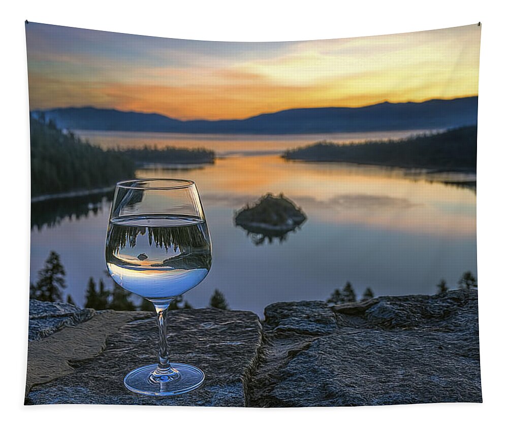 Landscape Tapestry featuring the photograph Early Drink by Maria Coulson