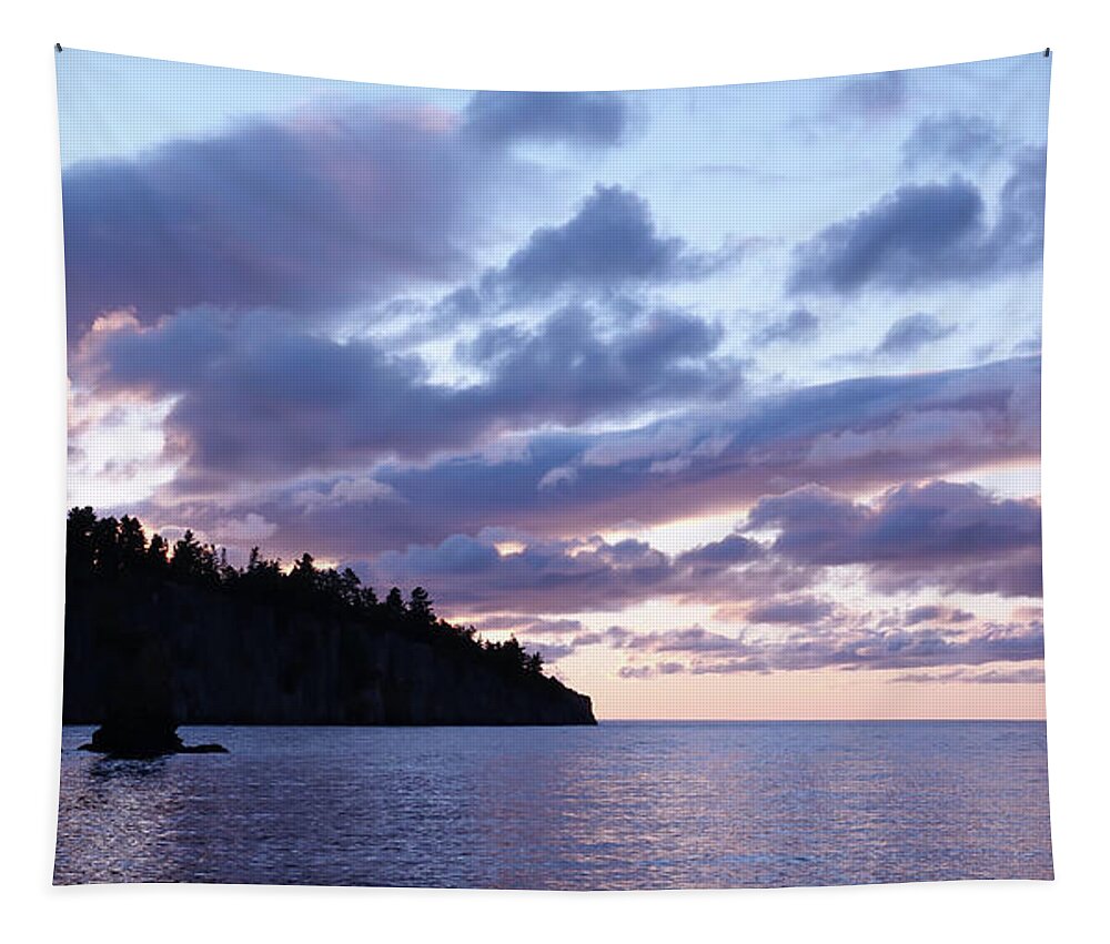 Sunrise Tapestry featuring the photograph Early Morning at Tettegouche by Hermes Fine Art