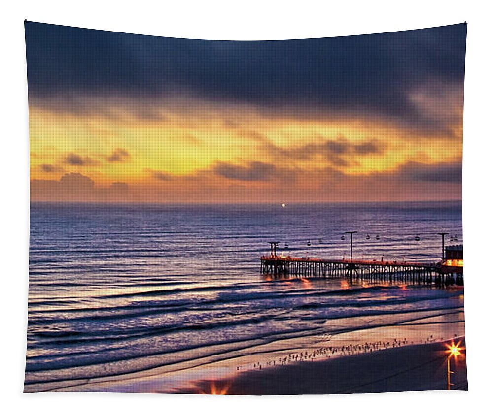 Beach Tapestry featuring the photograph Early Morning In Daytona Beach by Christopher Holmes