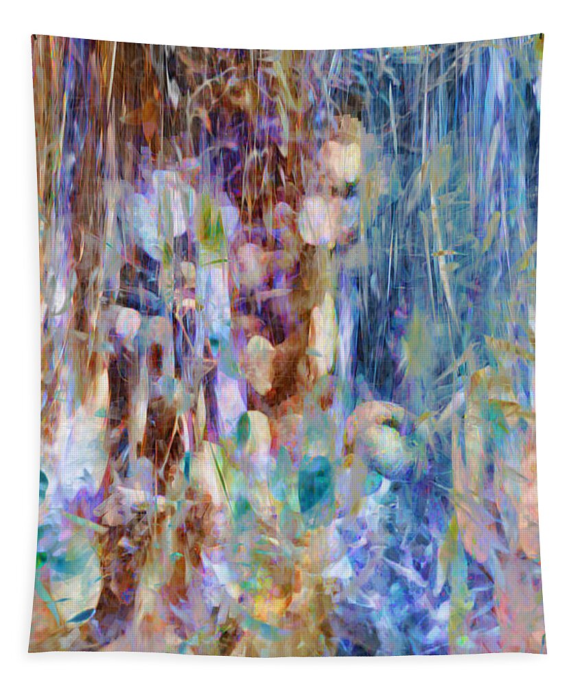 Earth Tapestry featuring the digital art Earth and Peace by Linda Sannuti
