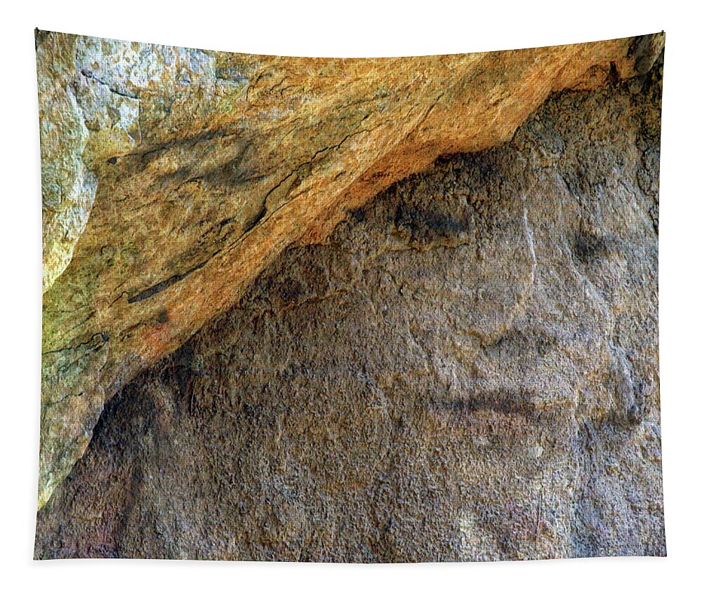 Rock. Mountains Tapestry featuring the photograph Earth Memories-Stone # 4 by Ed Hall