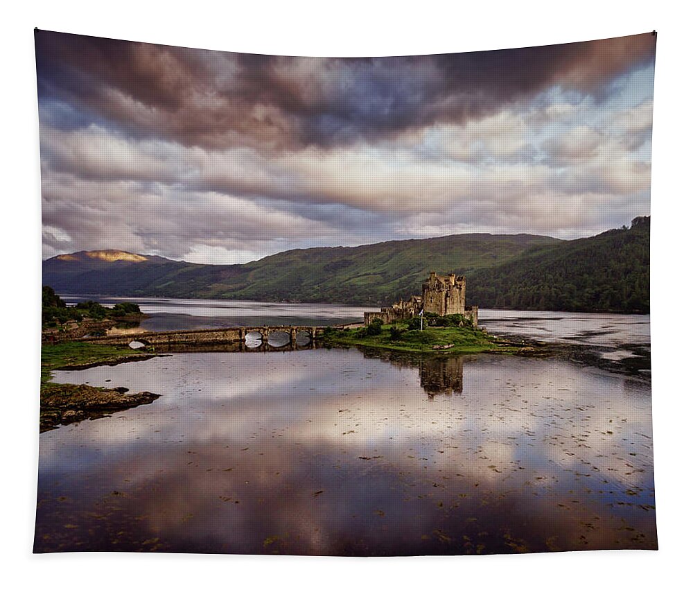 Eilean Donan Castle Tapestry featuring the photograph Eilean Donan Castle by Ian Good