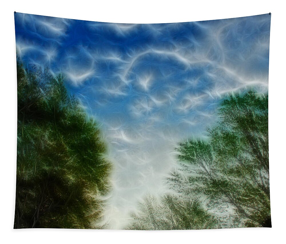 Landscape Tapestry featuring the photograph Electric Sky by Crystal Wightman