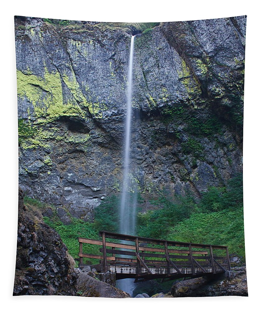 Elowah Tapestry featuring the photograph Elowah Falls by Todd Kreuter
