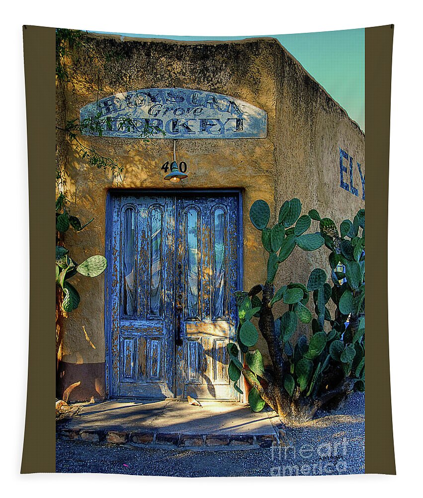 Door Tapestry featuring the photograph Elysian Grove In The Morning by Lois Bryan