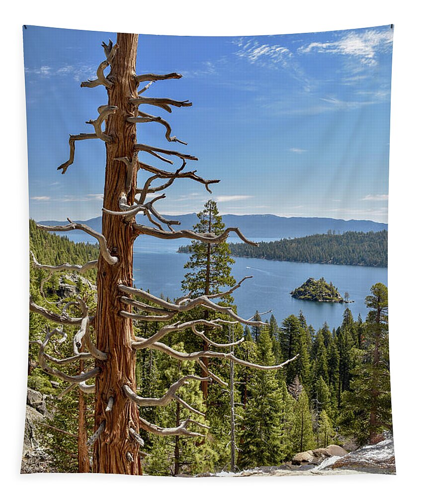 Lake Tahoe Tapestry featuring the photograph Emerald Bay View by Robert J Wagner