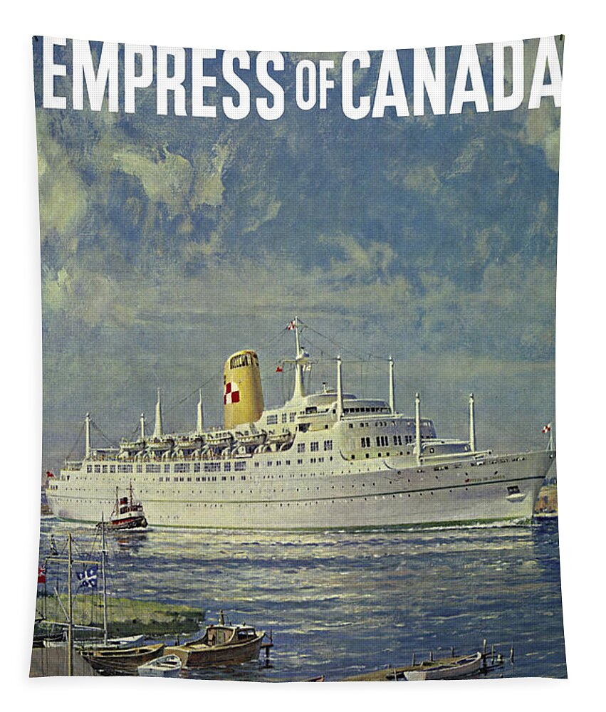 Empress Of Canada Tapestry featuring the photograph Empress Of Canada 1961 by Andrew Fare