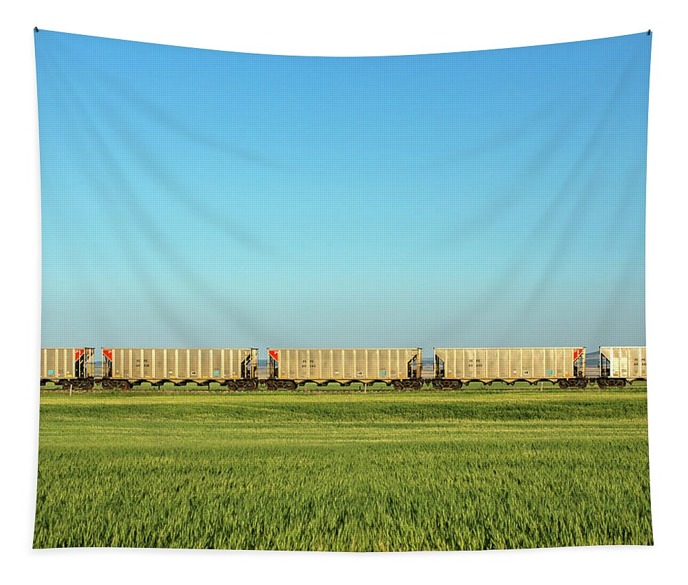 Hoppers Tapestry featuring the photograph Empty Hoppers by Todd Klassy