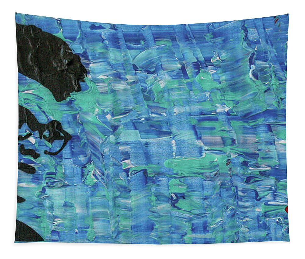 Morrissey Tapestry featuring the painting Empty page of your diary by Jayime Jean