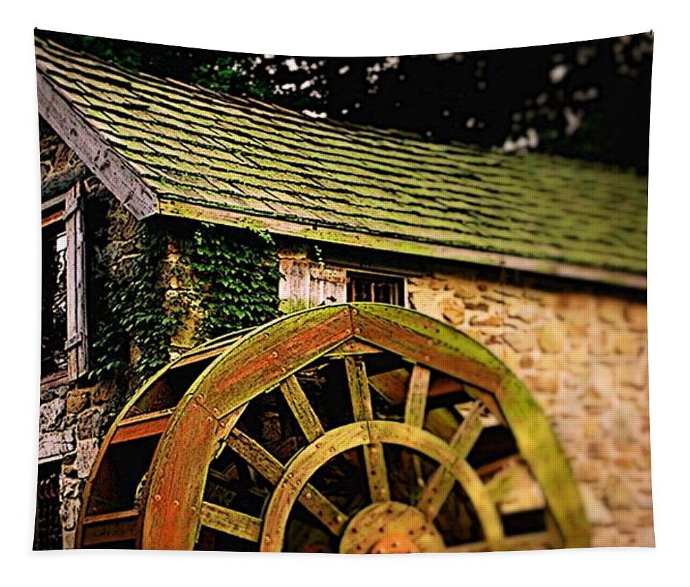 Mill Tapestry featuring the photograph Enchanted by Rodney Lee Williams