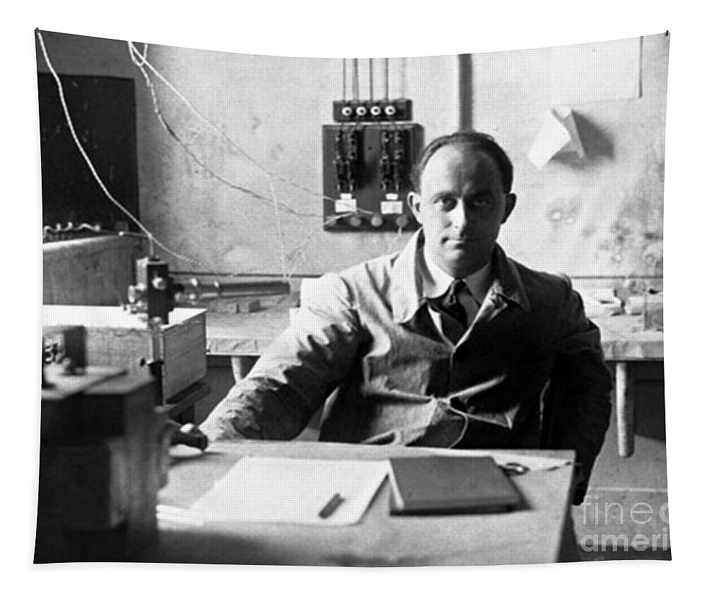 Science Tapestry featuring the photograph Enrico Fermi, Italian-american Physicist by Science Source