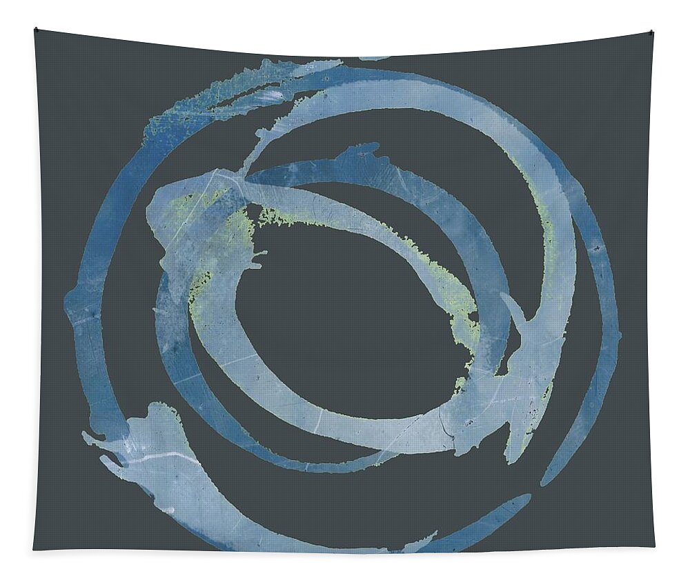 Blue Tapestry featuring the painting Enso T Multi by Julie Niemela