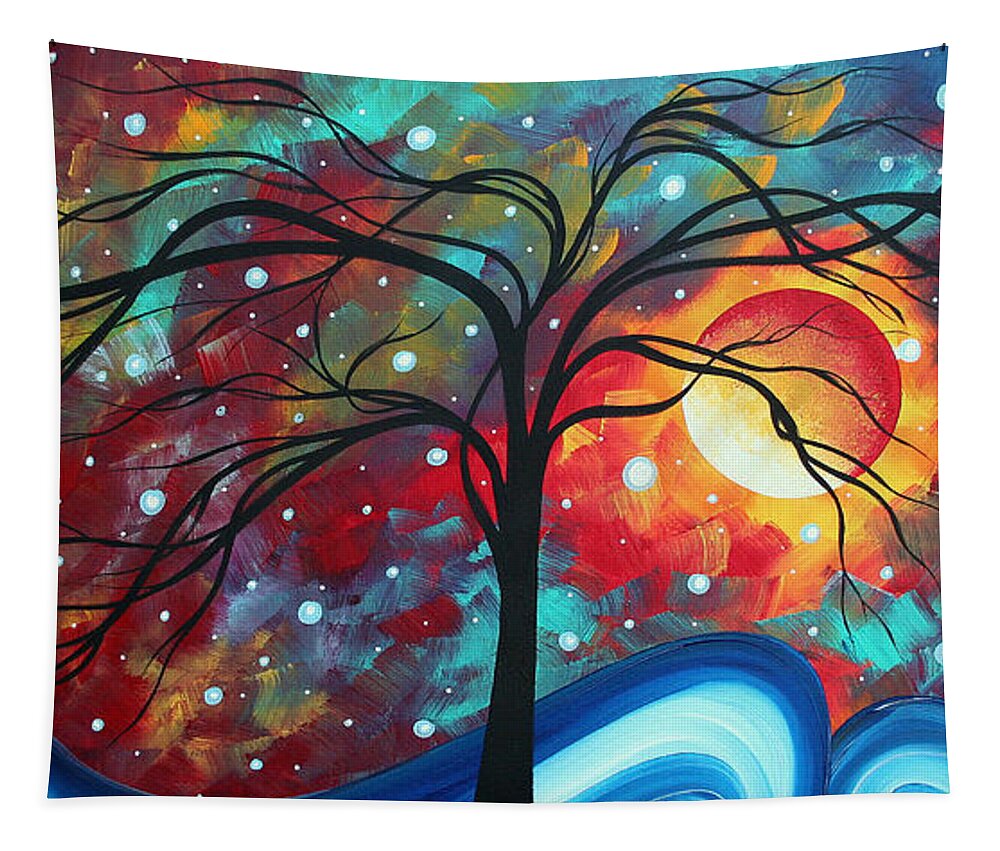Original Tapestry featuring the painting Envision the Beauty by MADART by Megan Aroon