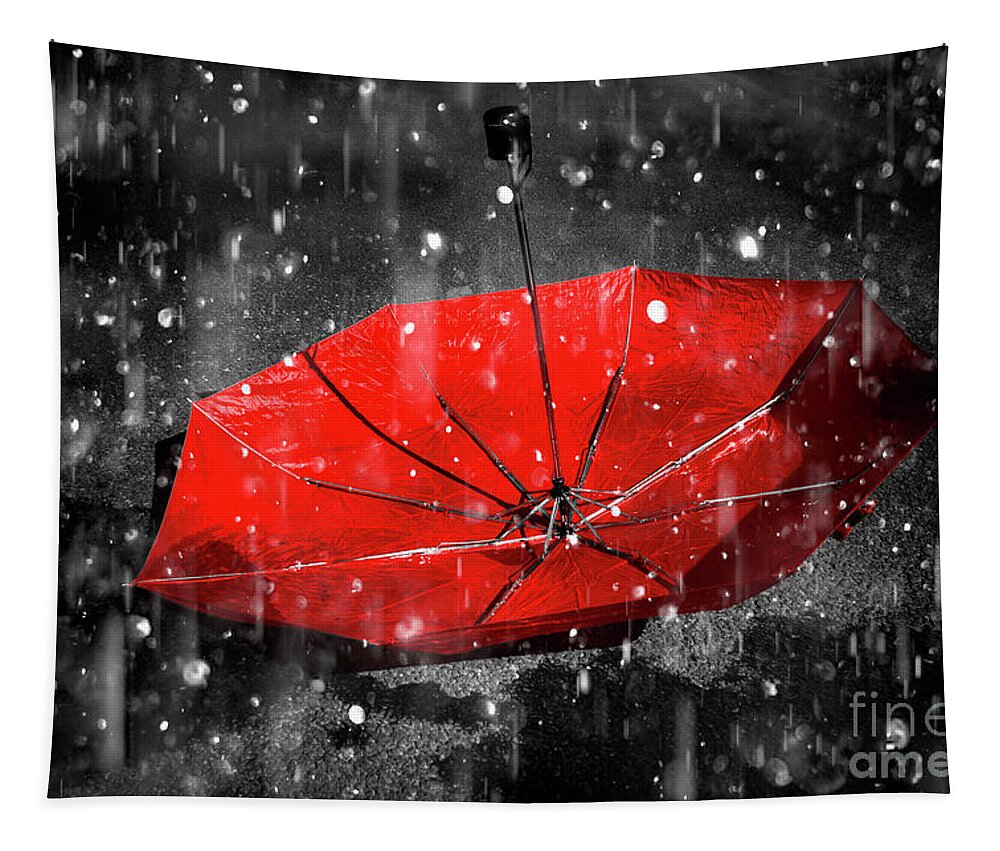 Red Tapestry featuring the photograph Epiphany by Jorgo Photography