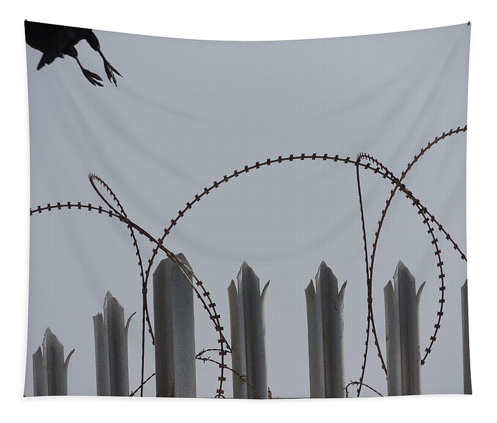 Bird Tapestry featuring the photograph Escape to freedom by Jeremy Holton