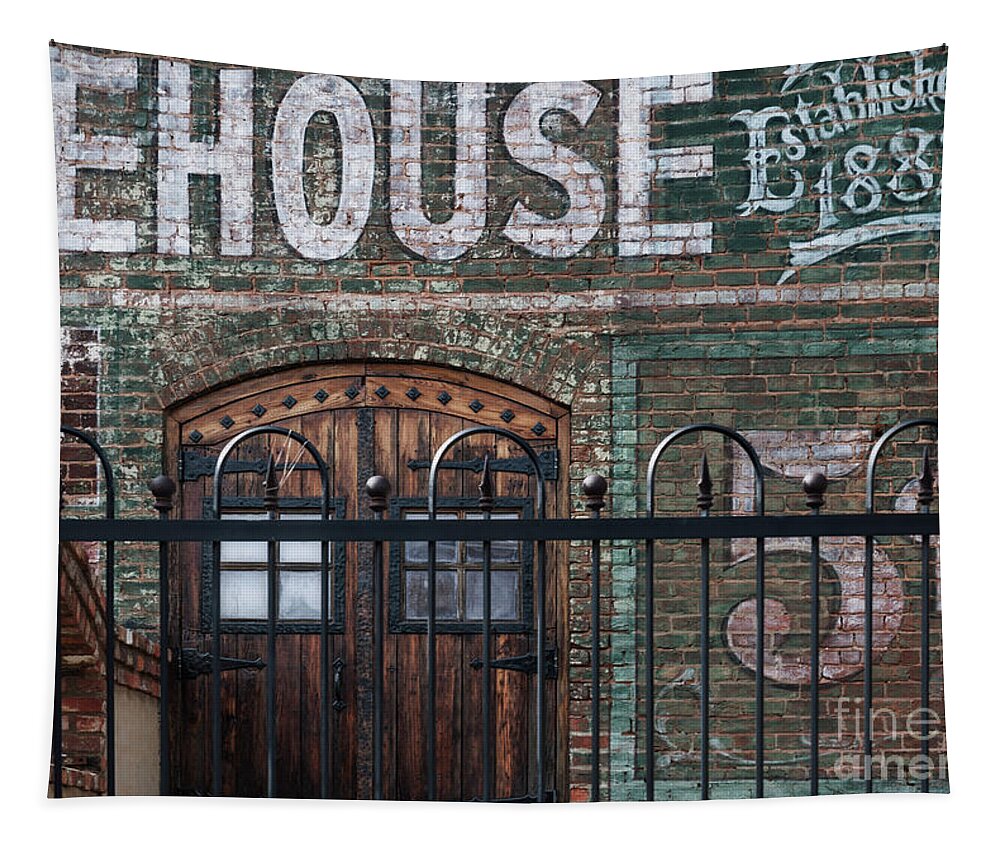 Warehouse Tapestry featuring the photograph Established 1882 by Dale Powell