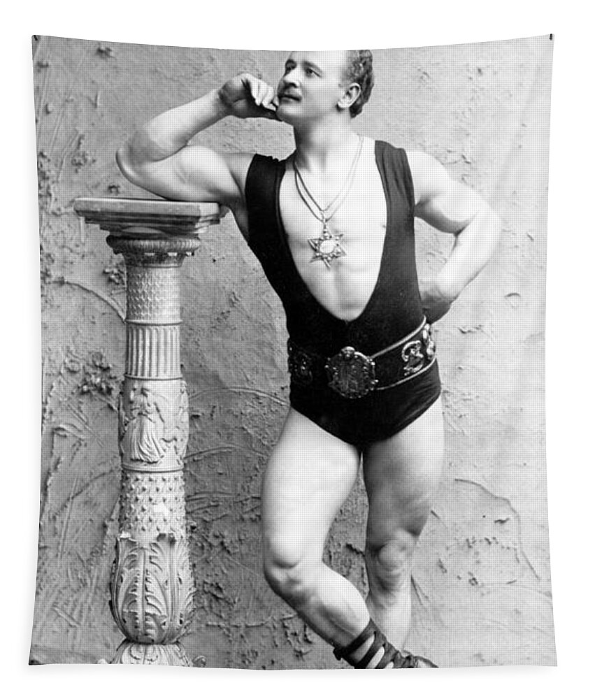 Erotica Tapestry featuring the photograph Eugen Sandow, Father Of Modern by Science Source