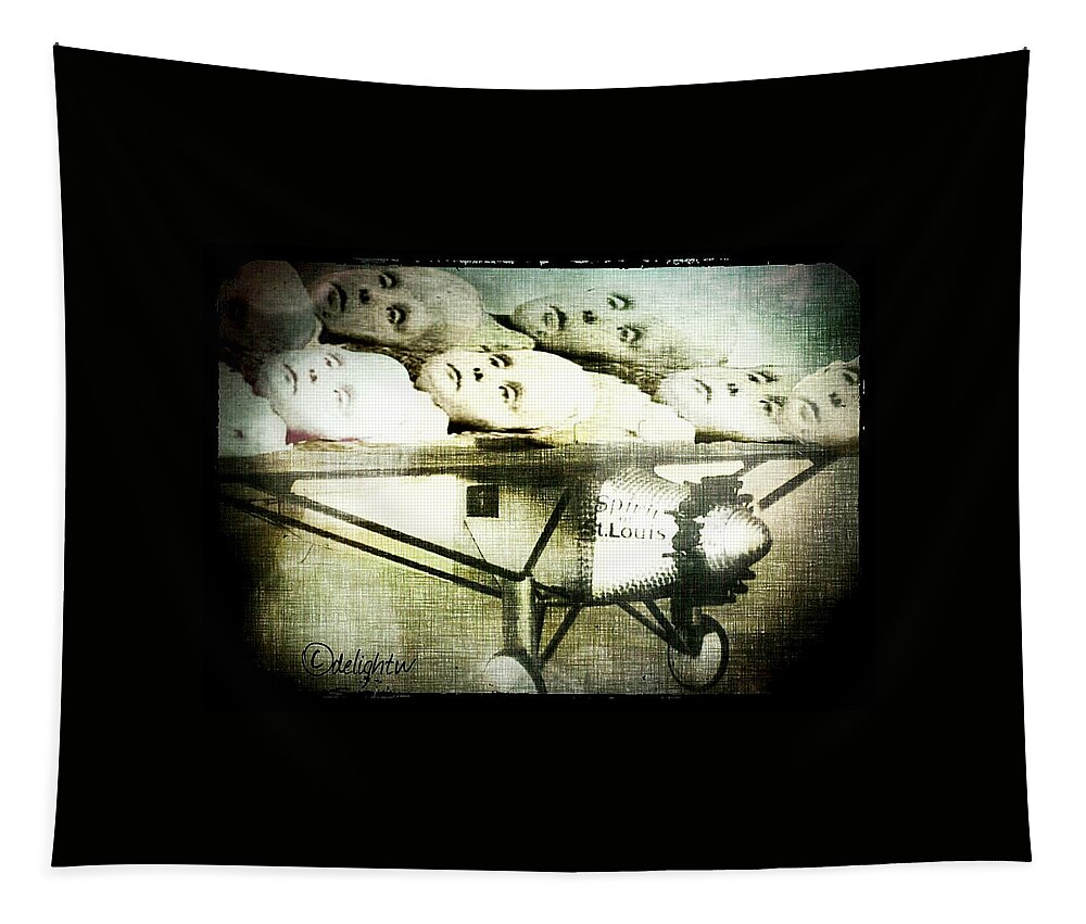 Air Plane Tapestry featuring the digital art Eugenics 101 by Delight Worthyn