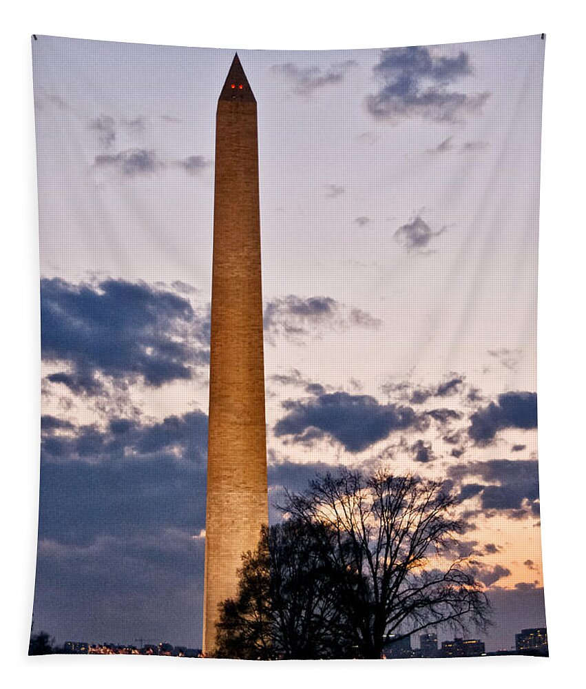 Monument Tapestry featuring the photograph Evening Inspiration by Christopher Holmes