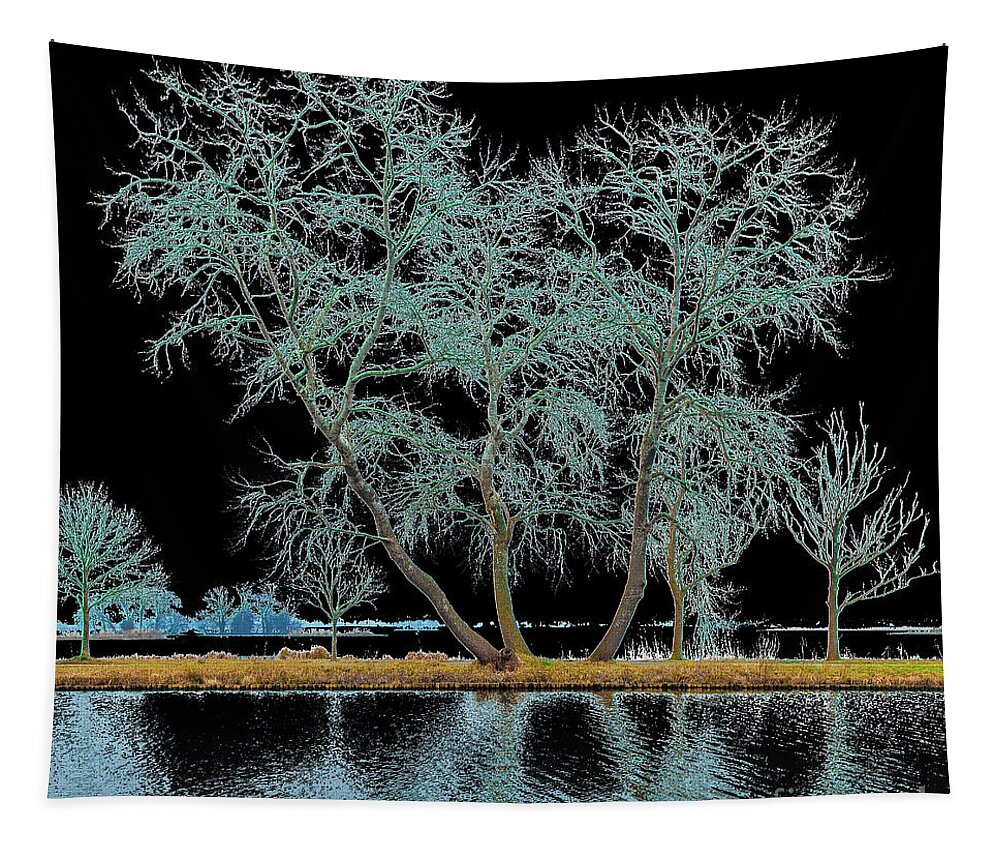 Elfhoevenplas Tapestry featuring the digital art Fairy tree-1 by Casper Cammeraat