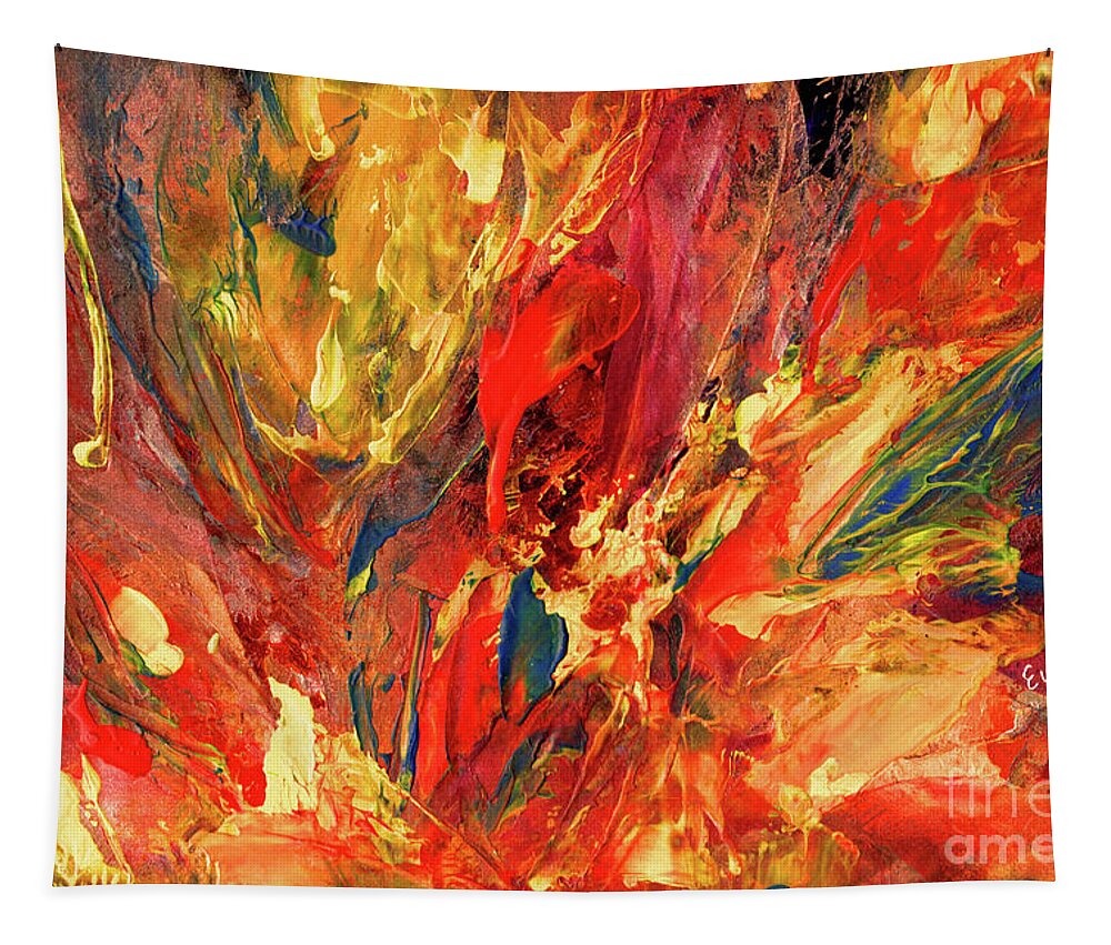 1000 Views Group Tapestry featuring the painting Fall Symphony by Eunice Warfel